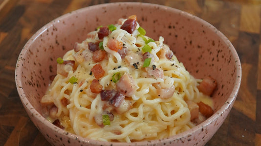 E essa carbonara com Konjac Massa incrivel? Você tem que provar!