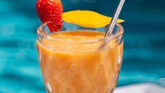 Imagem banner receita Smoothie De Morango E Manga Com Arroz Konjac | Konjac Massas MF