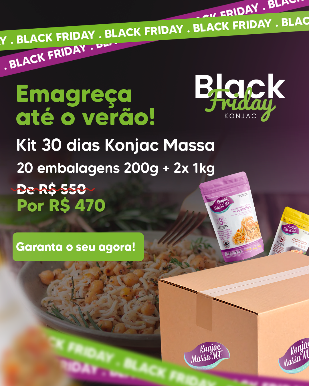 Kit Black - 30 dias com Konjac Massa
