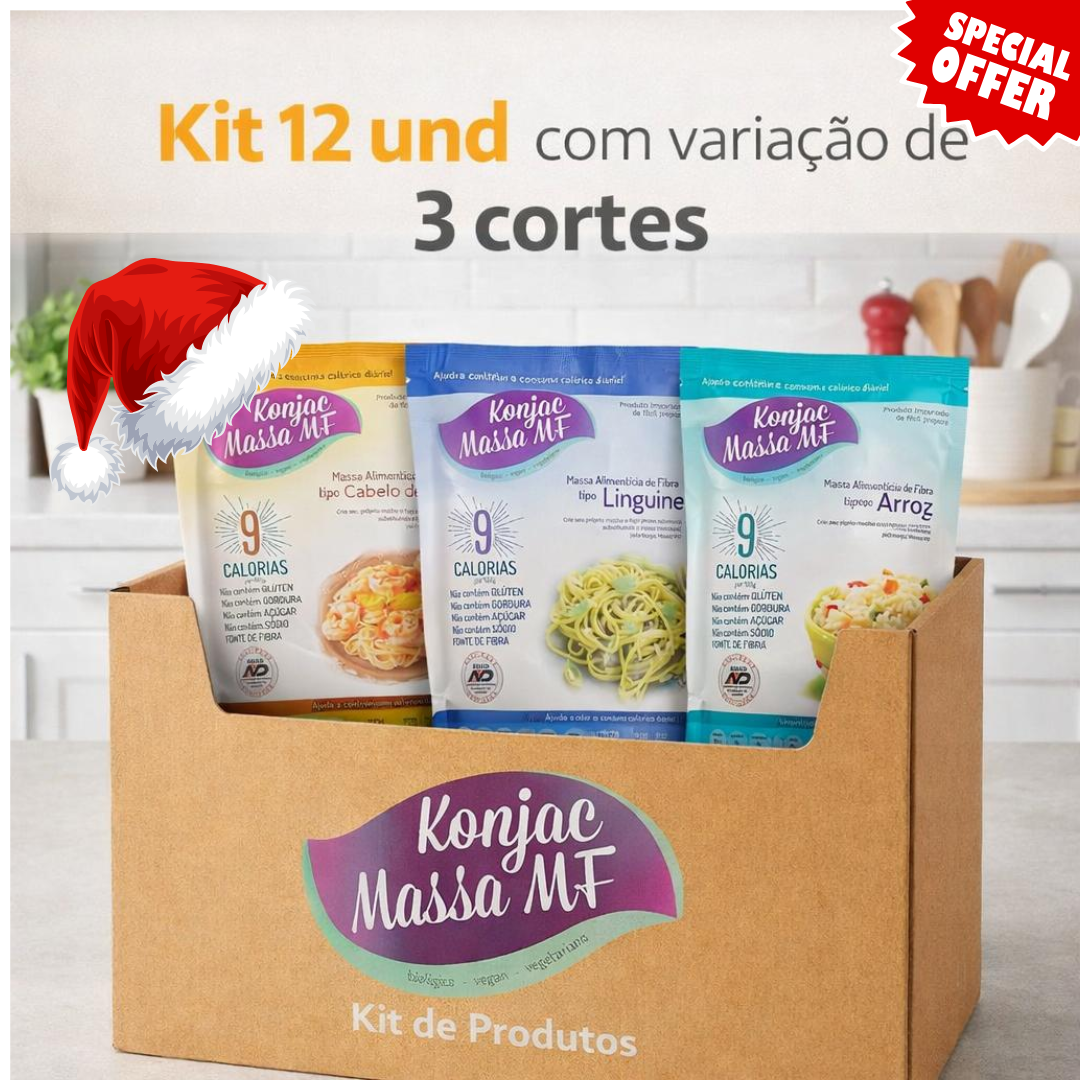 MIx 12 Embalagens - Arroz/Cabelo de Anjo/Linguine