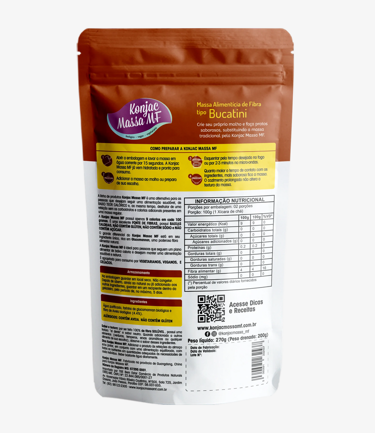 Konjac Massa® Tipo Bucatini