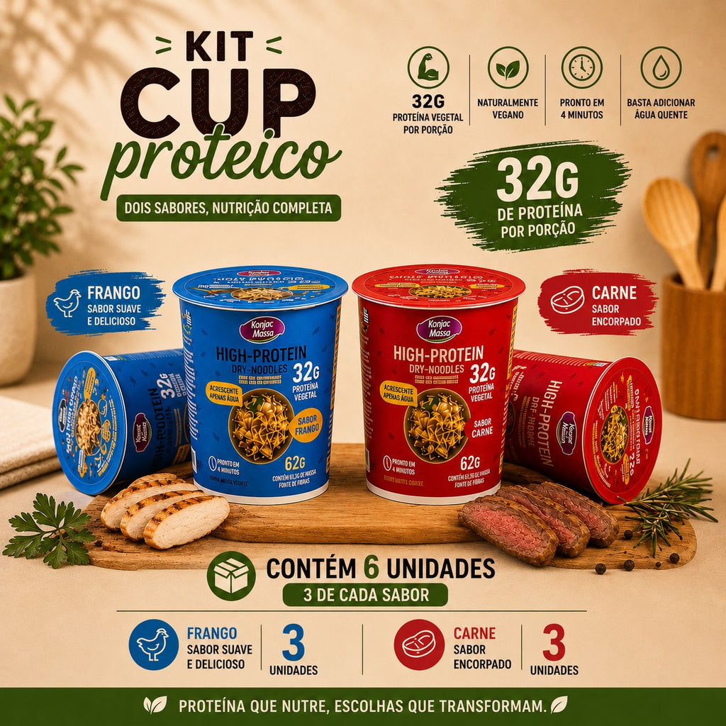 KIT CUP PROTEICO - 2 Sabores – Konjac Massas MF