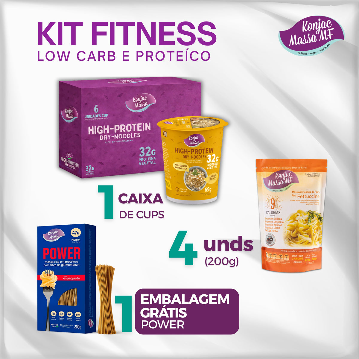 Kit Fitness - Low Carb e Proteíco
