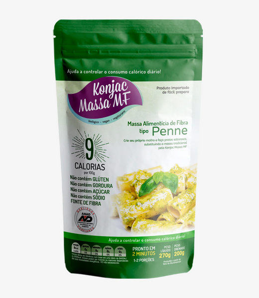 Penne Konjac Massa MF Baixo em Calorias