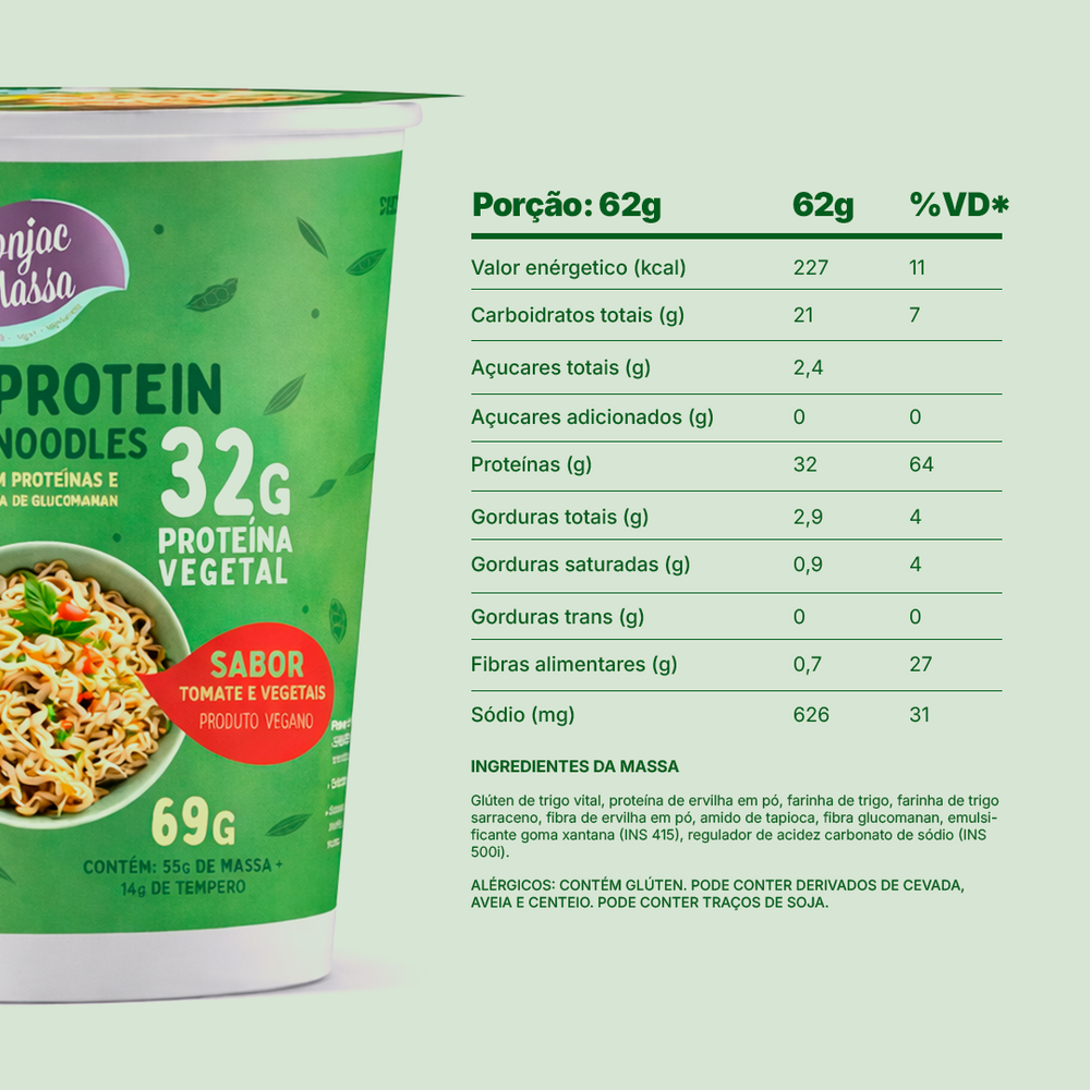 Caixa 6 unidades - Sabor Tomate e Vegetais (192g de proteina)